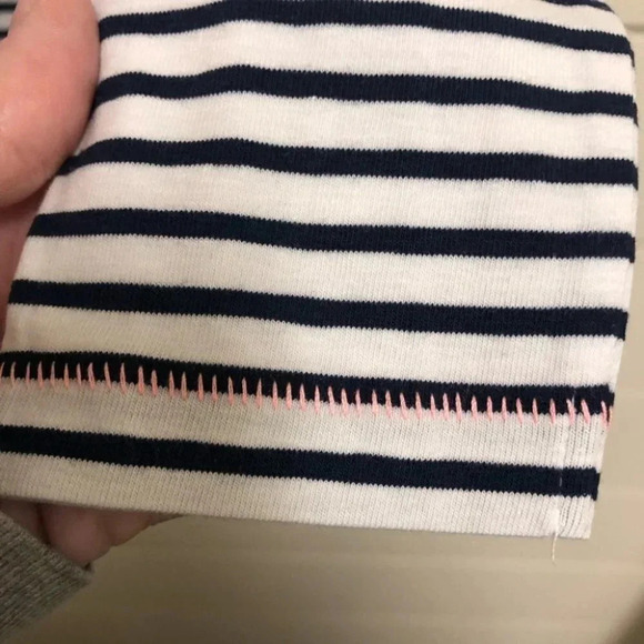 Vineyard Vines Navy and White Striped Edgartown Long Sleeve Top Size XXS NWT - Picture 7 of 11